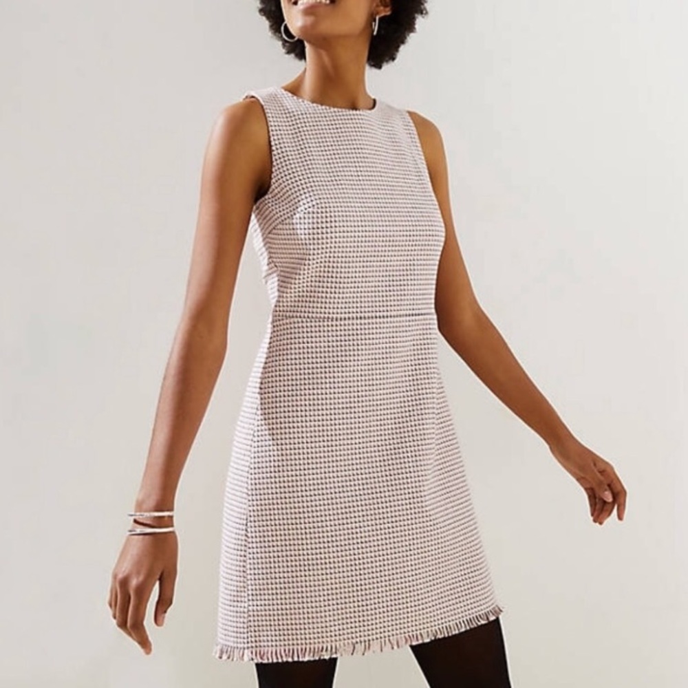 LOFT Fringe Twead Sheath Dress